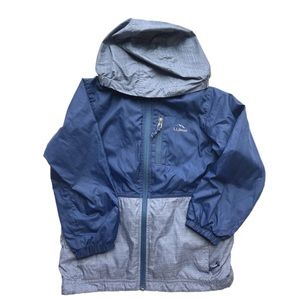 LL Bean rain jacket. Blue size 5-6.